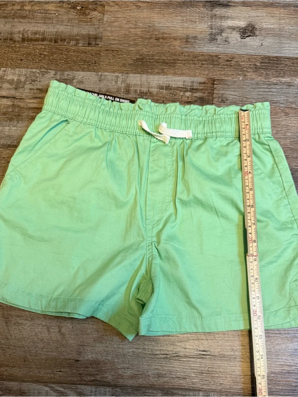 GAP Light Green Athletic Drawstring Shorts NWT Size 14 / 16